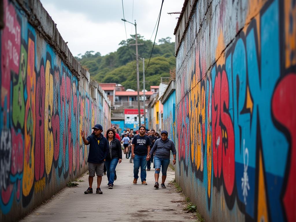 Tour de grafitis en Comuna 13 Medellín